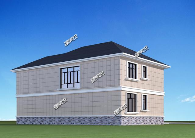 二層花園別墅設(shè)計(jì)，農(nóng)村自建只要二三十萬，太驚喜了