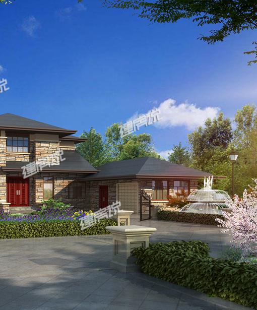 在靜謐的農(nóng)村老家，建一棟合院別墅，從此過上瀟灑的生活