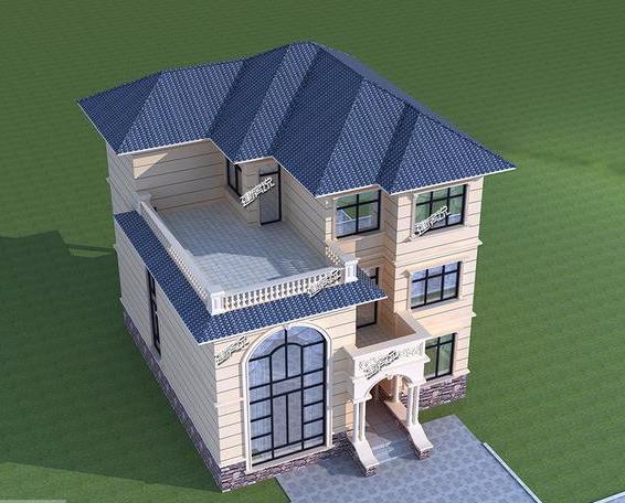 家大業(yè)大就建這棟歐式豪華三層別墅，面子里子都全了