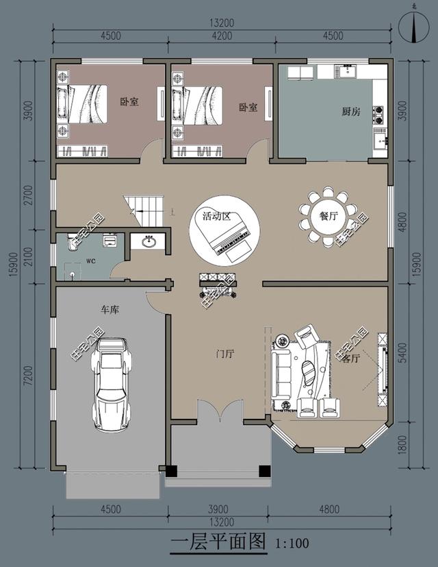 13X15米二層別墅設計，農村蓋別墅還是2層受歡迎，有圖有真相