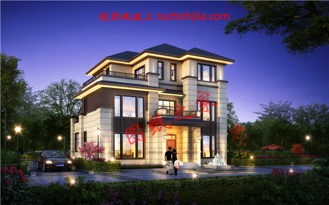 農(nóng)村2層半現(xiàn)代別墅圖片大全，時(shí)尚漂亮、讓人羨慕！