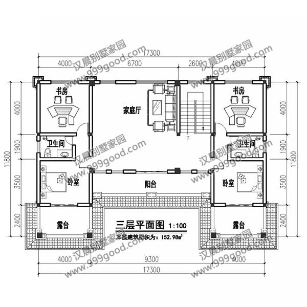 中風(fēng)格三層別墅戶型圖，這就是未來最漂亮的農(nóng)村房屋