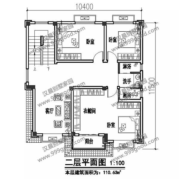 中風(fēng)格三層別墅戶型圖，這就是未來最漂亮的農(nóng)村房屋