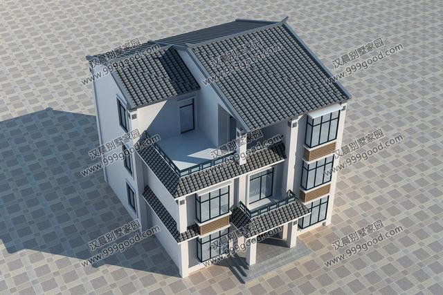 中風(fēng)格三層別墅戶型圖，這就是未來最漂亮的農(nóng)村房屋