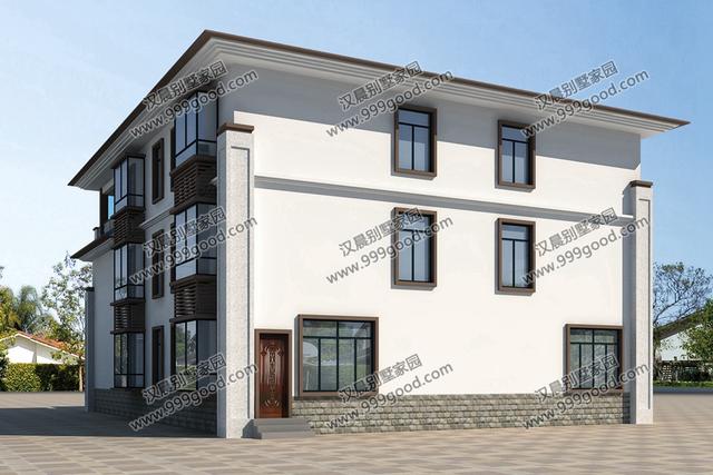 中風(fēng)格三層別墅戶型圖，這就是未來最漂亮的農(nóng)村房屋