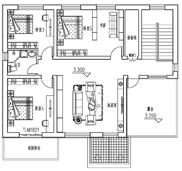 18年最新農(nóng)村二層別墅戶型圖及效果圖，6室3廳主體只要35萬！