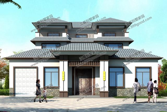 自建房造價是多少？這3套新中式帶庭院別墅設(shè)計給你答案！