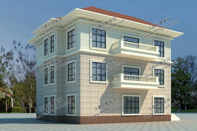 最適合農(nóng)村的實用布局、方正戶型，兩套廣西自建522平農(nóng)村別墅