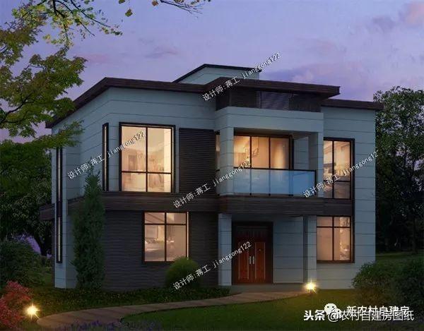 4套獨(dú)具美感的平屋頂農(nóng)村別墅設(shè)計(jì)，北方小伙也能建農(nóng)村豪宅