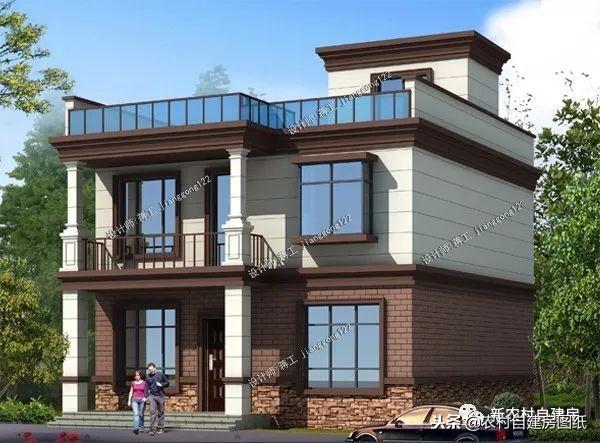 4套獨(dú)具美感的平屋頂農(nóng)村別墅設(shè)計(jì)，北方小伙也能建農(nóng)村豪宅