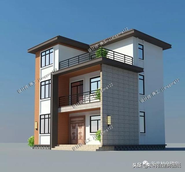 80平宅基地怎么建房？這套現(xiàn)代風別墅設計把農(nóng)村提高了一個檔次