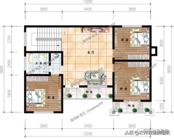 從這4套別墅設(shè)計中就能看出南北差異，第3套南北都可建