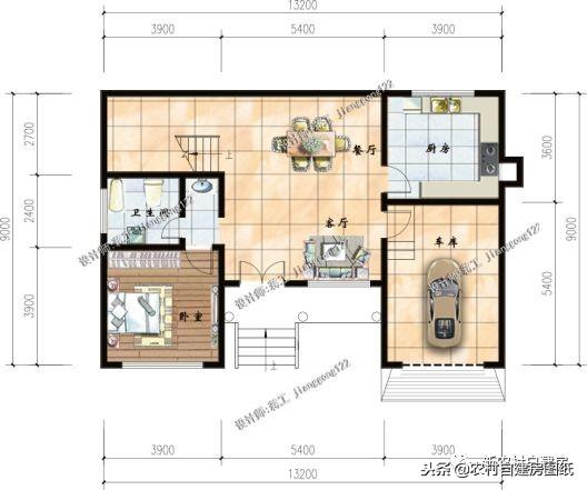從這4套別墅設(shè)計中就能看出南北差異，第3套南北都可建