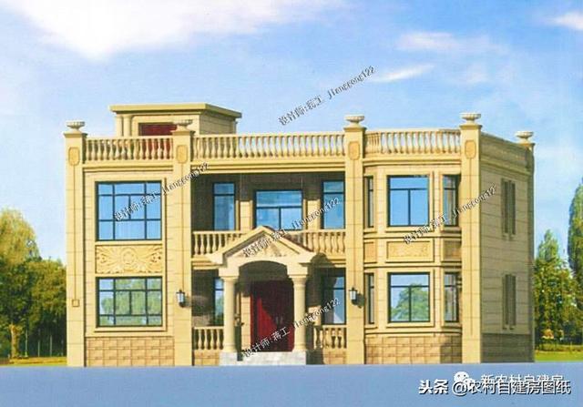 從這4套別墅設(shè)計中就能看出南北差異，第3套南北都可建