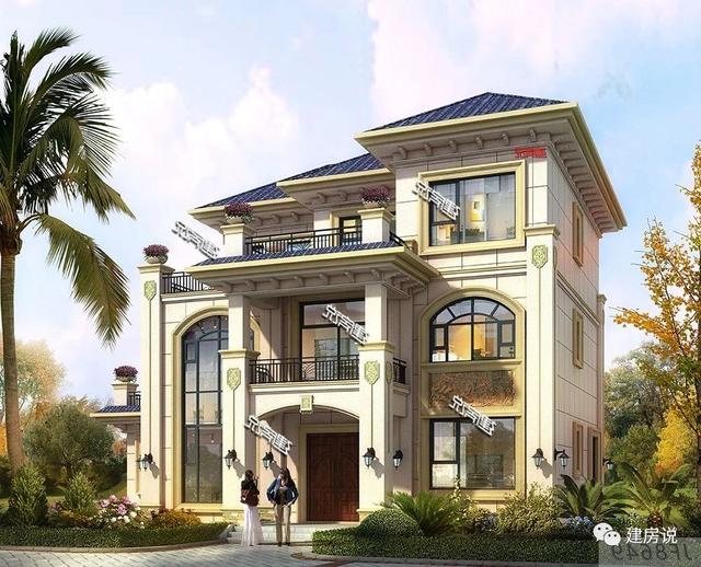 極具魅力的三層別墅設計，圖紙選的好，房子一定差不了