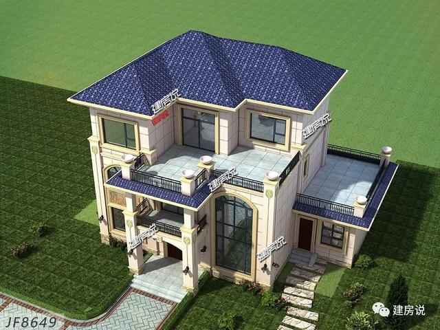 極具魅力的三層別墅設計，圖紙選的好，房子一定差不了