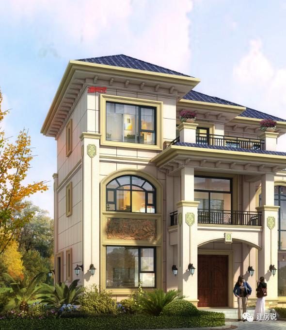 極具魅力的三層別墅設計，圖紙選的好，房子一定差不了