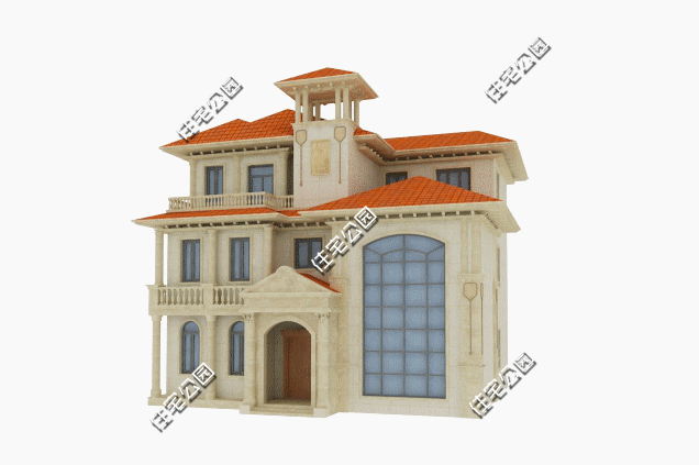 歐式三層別墅設(shè)計圖，健身房陽臺全都有，這樣的房子最適合生活