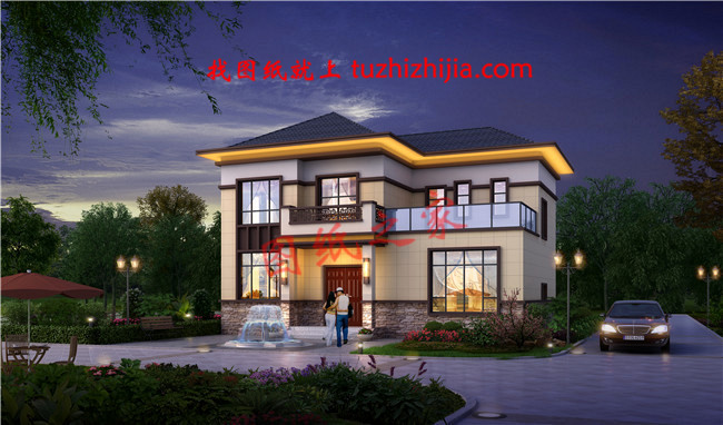 新農(nóng)村二層樓房圖片造價(jià)25萬設(shè)計(jì)，大家都能建起這么漂亮的小別墅！