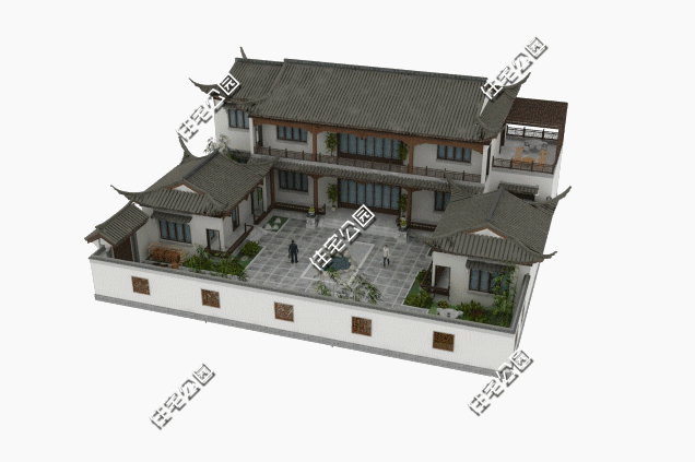 最適合養(yǎng)老的農(nóng)村別墅設(shè)計(jì)，除了這棟中式合院，再也找不出別的