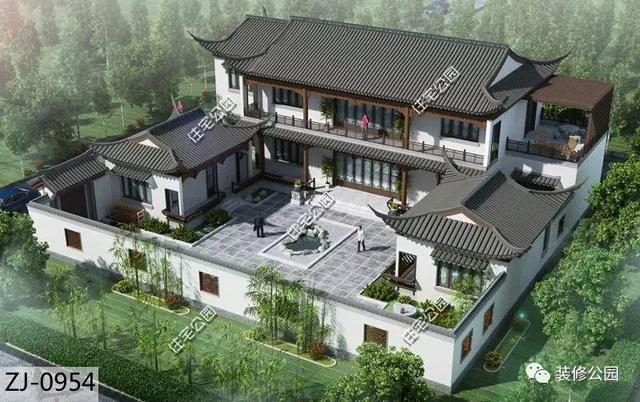 最適合養(yǎng)老的農(nóng)村別墅設(shè)計(jì)，除了這棟中式合院，再也找不出別的