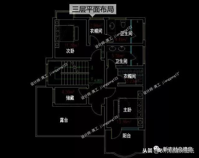 7套100平左右的農(nóng)村別墅設計圖紙，4套二層3套三層，小戶型精致實用！