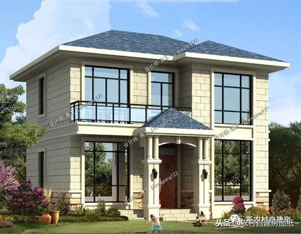 7套100平左右的農(nóng)村別墅設計圖紙，4套二層3套三層，小戶型精致實用！