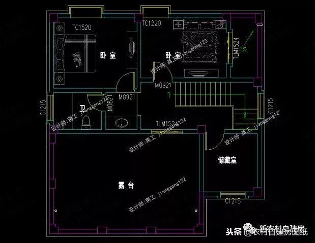 7套100平左右的農(nóng)村別墅設計圖紙，4套二層3套三層，小戶型精致實用！
