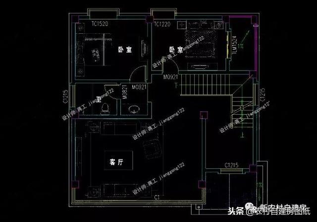 7套100平左右的農(nóng)村別墅設計圖紙，4套二層3套三層，小戶型精致實用！