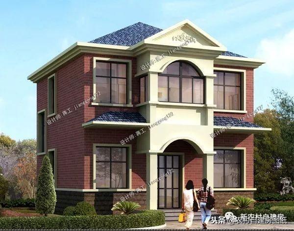 7套100平左右的農(nóng)村別墅設計圖紙，4套二層3套三層，小戶型精致實用！