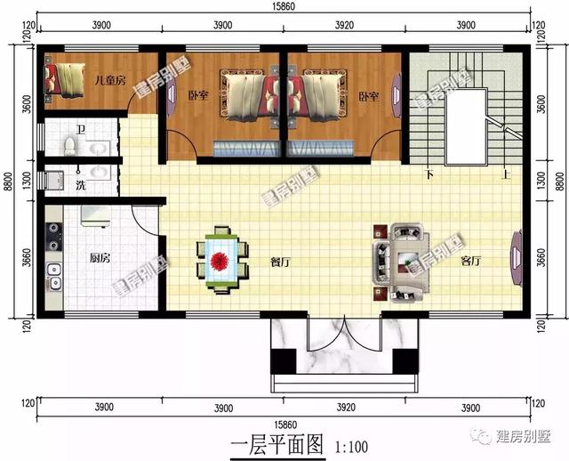 16×9米三層農(nóng)村別墅設(shè)計方案，光臥室就是12個，氣派又實用