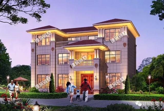 16×9米三層農(nóng)村別墅設(shè)計方案，光臥室就是12個，氣派又實用