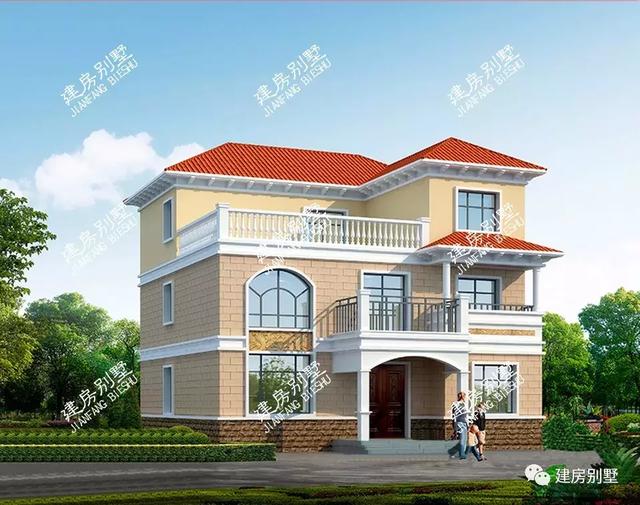 兩套戶型很相似的別墅設(shè)計(jì)，造型簡約施工難度低，建了此房生活必紅火