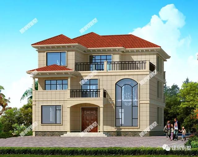 兩套歐式風(fēng)格農(nóng)村三層自建房，面寬都是13米，各自粉絲都很多