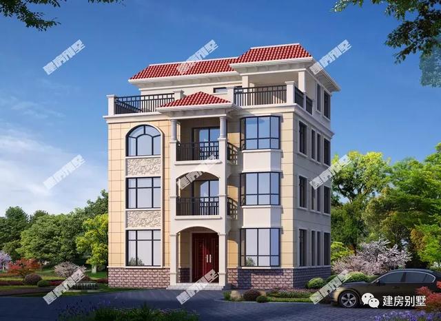 面寬11米的四層別墅圖紙，第二套適合兄弟共建