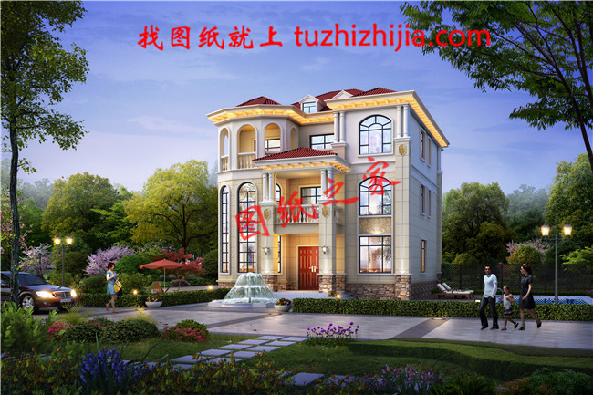 2024年新款別墅外觀圖三層戶型設(shè)計(jì)，適合人口較多的家庭修建！