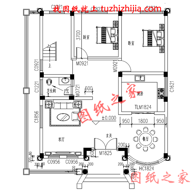 2024年新款別墅外觀圖三層戶型設(shè)計(jì)，適合人口較多的家庭修建！