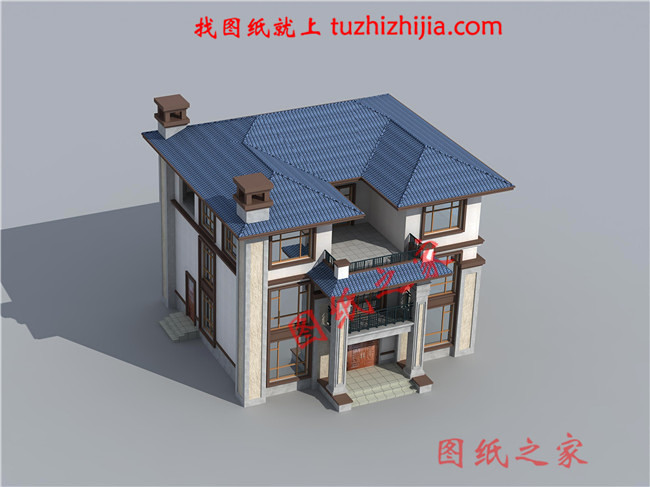 2024年新款別墅外觀圖三層戶型設(shè)計(jì)，適合人口較多的家庭修建！