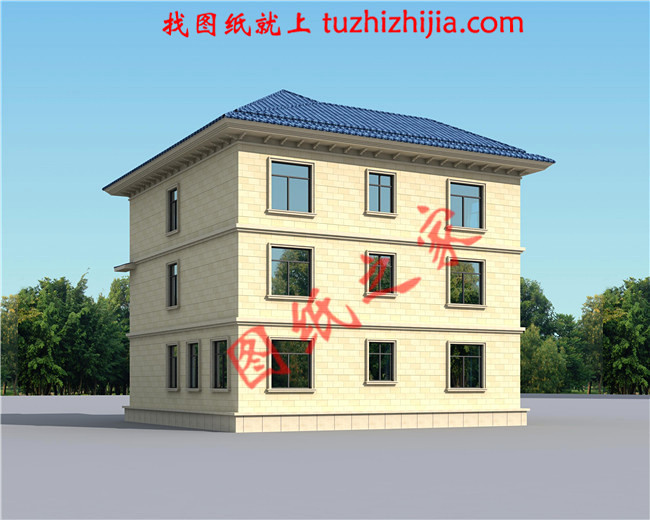 2024年新款別墅外觀圖三層戶型設(shè)計(jì)，適合人口較多的家庭修建！