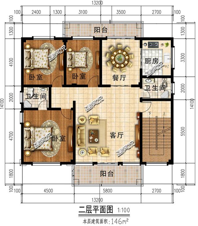 歐式豪華四層別墅設(shè)計(jì)圖，外型非常漂亮，建一棟在村里絕對(duì)拉風(fēng)