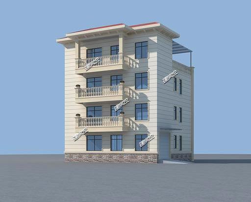 歐式豪華四層別墅設(shè)計(jì)圖，外型非常漂亮，建一棟在村里絕對(duì)拉風(fēng)