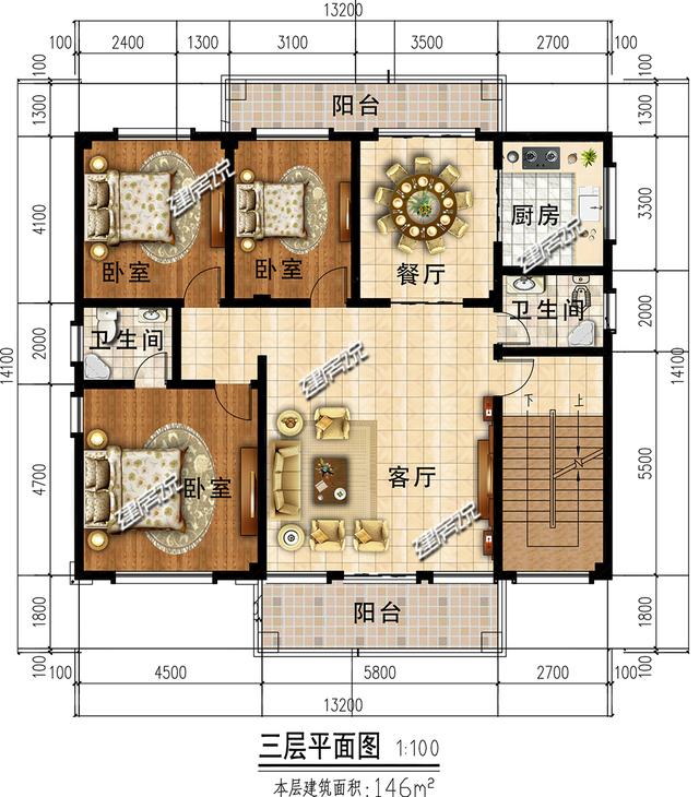歐式豪華四層別墅設(shè)計(jì)圖，外型非常漂亮，建一棟在村里絕對(duì)拉風(fēng)
