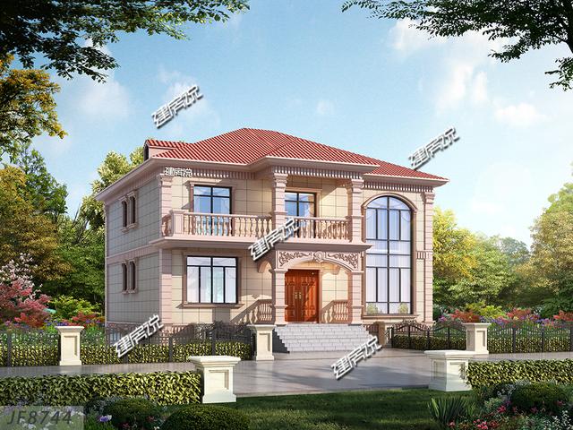 小宅基地就應(yīng)該這樣建房，這3套二層別墅設(shè)計(jì)好看極了，豪宅既視感爆棚