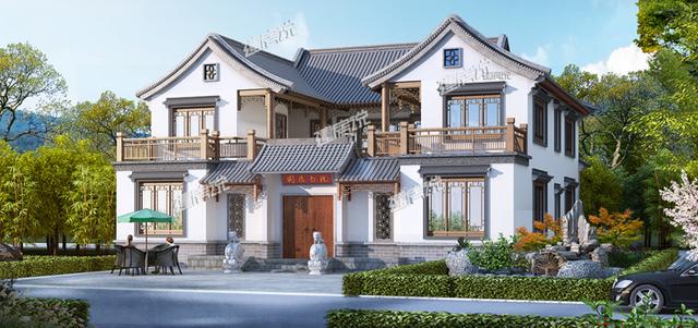 適合農(nóng)村大家庭建造的四合院別墅設(shè)計(jì)圖，顏值高造價(jià)低，非常經(jīng)濟(jì)實(shí)用！