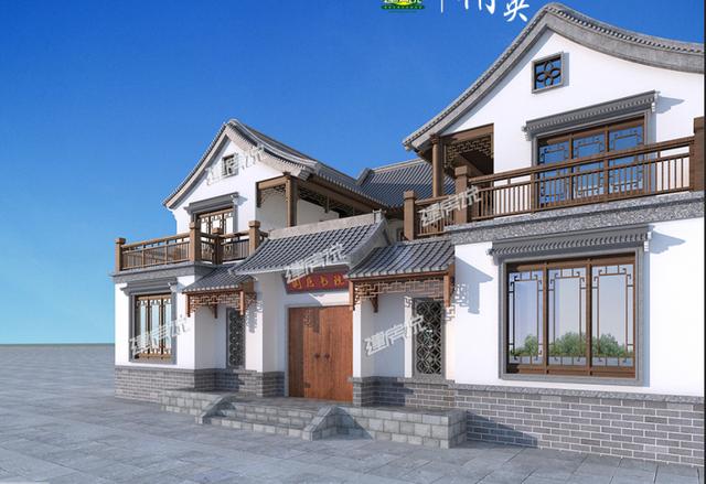 適合農(nóng)村大家庭建造的四合院別墅設(shè)計(jì)圖，顏值高造價(jià)低，非常經(jīng)濟(jì)實(shí)用！