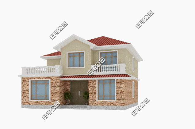 12x12米農(nóng)村二層別墅設(shè)計圖，大堂屋、5室2廳，適合養(yǎng)老生活