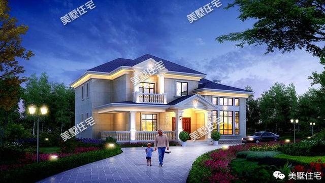 8套新農(nóng)村小二層別墅設(shè)計圖，設(shè)計都帶陽臺，毛坯造價30萬左右