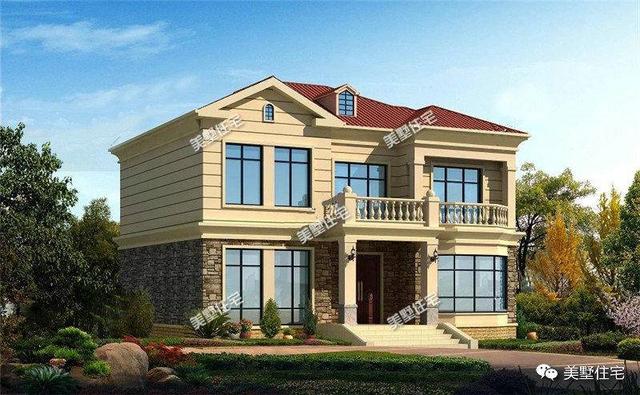 買房不如自建別墅，8套農(nóng)村二層別墅設(shè)計，戶型方正，精致實用！