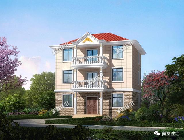 8套農村三層別墅設計圖紙，簡單大方、經濟實用！農村人的最愛！