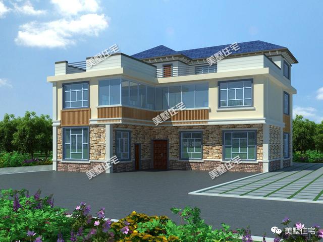 8套農村三層別墅設計圖紙，簡單大方、經濟實用！農村人的最愛！